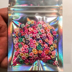 Colorful Flower Flowers Assortment Daisy Polymer Clay Slice for Snowglobe Tumblers Hair Gel Nail Art Ships From USA A3-6-4 image 3