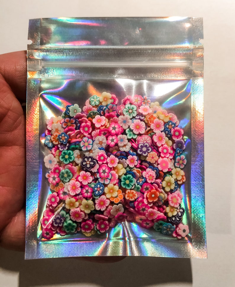 Colorful Flower Flowers Assortment Daisy Polymer Clay Slice for Snowglobe Tumblers Hair Gel Nail Art Ships From USA A3-6-4 image 3