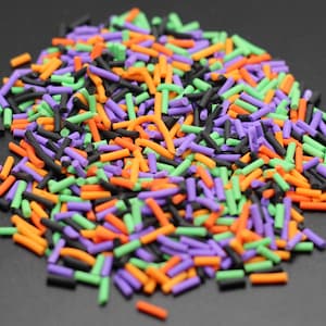 Spooky Sprinkles Polymer Clay Slice Snowglobe Tumblers, Slime, Hair Gel, Nail Art, Jewelry, Resin, DIY Projects, Halloween Crafting B8-3-3