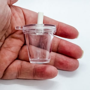 5 Pcs Pieces Coffee Latte Cup Mug Lid Straw Bubble Tea Boba Kawaii Fake Bake Nail Faux Craft Ships From USA