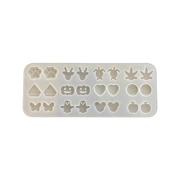 12 Pair Ghost Pumpkin Paw Reindeer Butterfly Paw Marijuana STUD Earring Earrings Silicon Mold Set Ships From USA H14-1