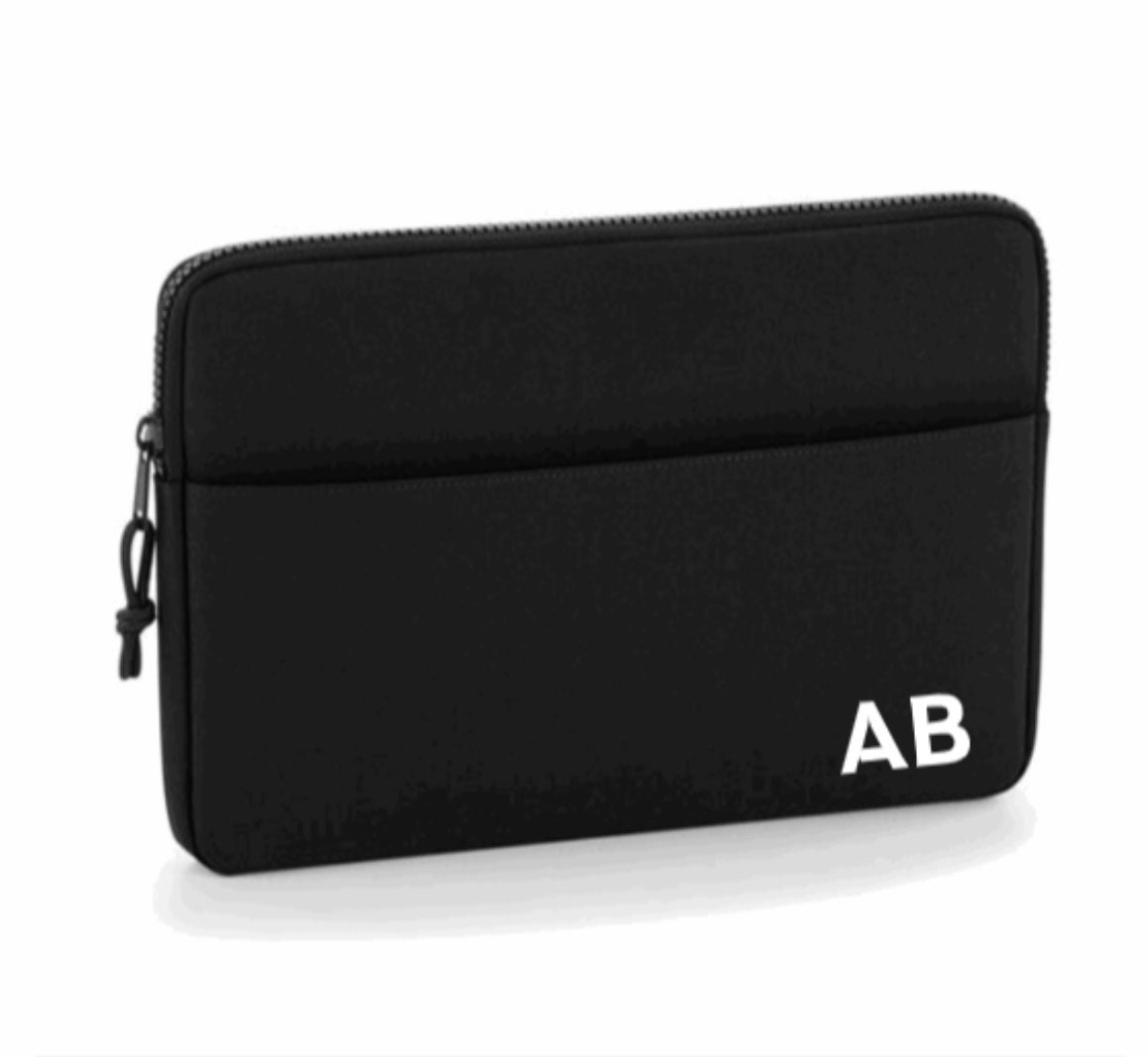 Personalised 13 Laptop Bag. Initial Monogram. Etsy