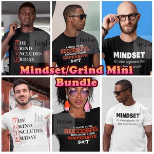 Mindset/Grind Mini Bundle SVG Png| Instant Downloads| Digital Downloads| PSA| Cricut| Silhouette| Successful| TGIF| Hustle