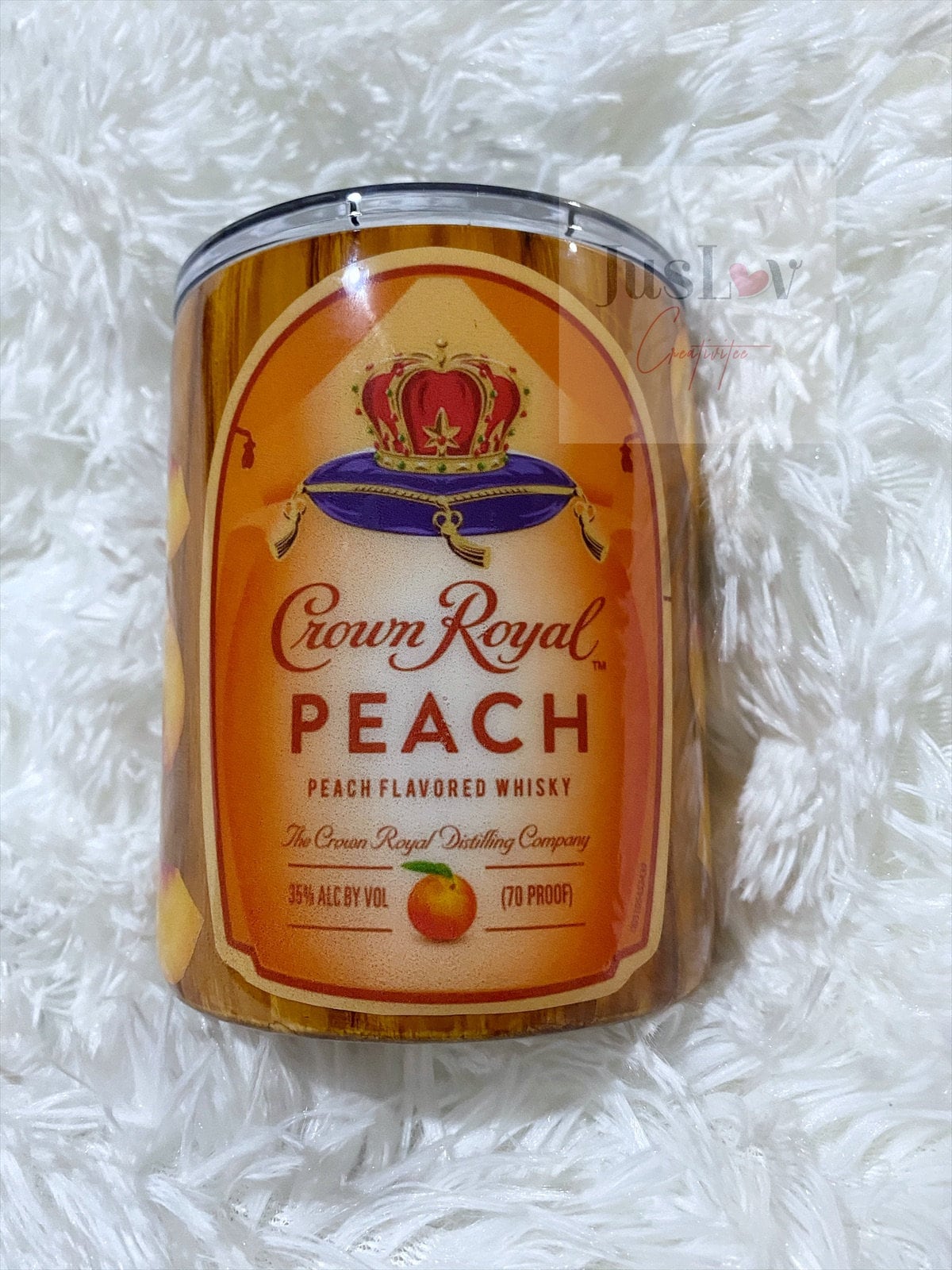 Crown Royal Peach Woodgrain Tumbler Woodgrain Tumblers crown Etsy