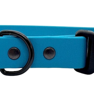 Waterproof Biothane Dog Collar with Quick Release Buckle Lagoon