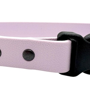 Waterproof Biothane Dog Collar with Quick Release Buckle Lilac