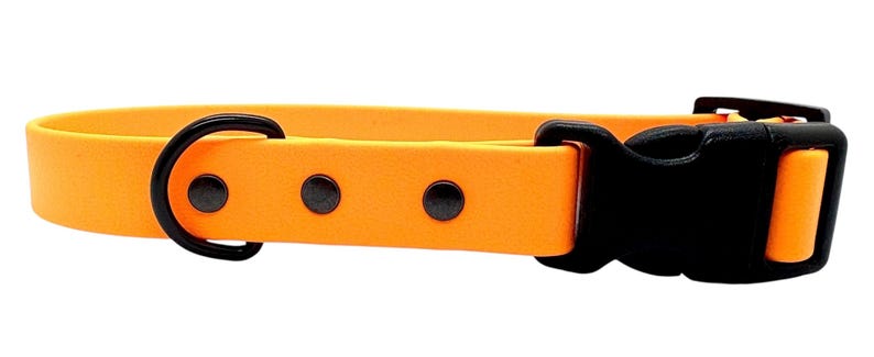 Waterproof Biothane Dog Collar with Quick Release Buckle Pale Orange