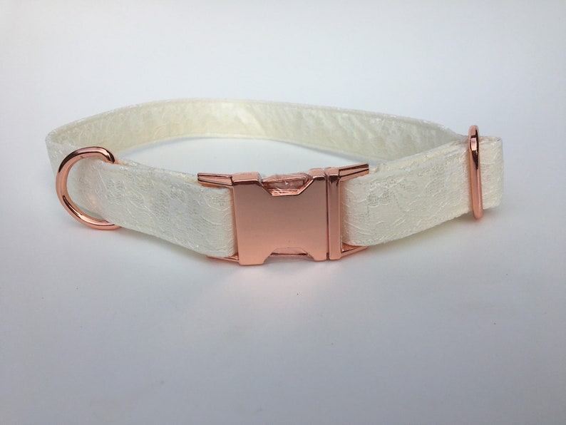 Ivory Lace Dog Collar Wedding Dog Collar Puppy Wedding Etsy UK