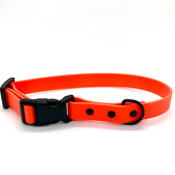 Orange Biothane Dog Collar Waterproof Dog Collar Quick - Etsy