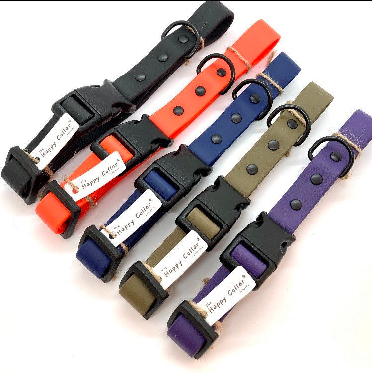 Biothane Dog Collar Waterproof Dog Collar Quick Release Etsy