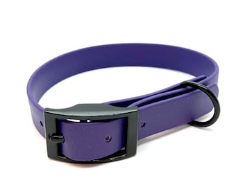 Lila Biothane Hundehalsband: Wasserdichtes, robustes Haustierhalsband