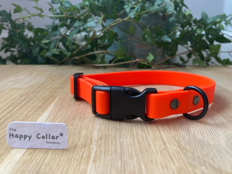 Biothane Dog Collar Waterproof Dog Collar Quick Release Etsy