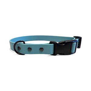 Waterproof Biothane Dog Collar with Quick Release Buckle Dusty Turquoise