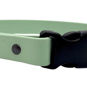Waterproof Biothane Dog Collar with Quick Release Buckle Sage