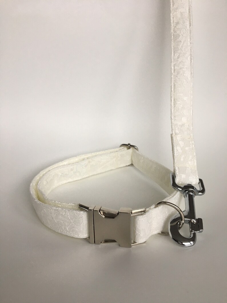 Ivory Lace Dog Collar Wedding Dog Collar Puppy Wedding Etsy