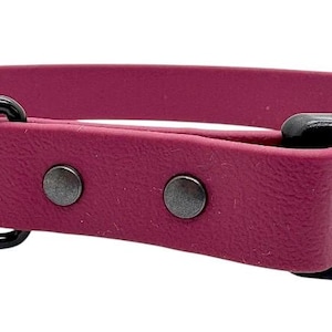 Waterproof Biothane Dog Collar with Quick Release Buckle Wine