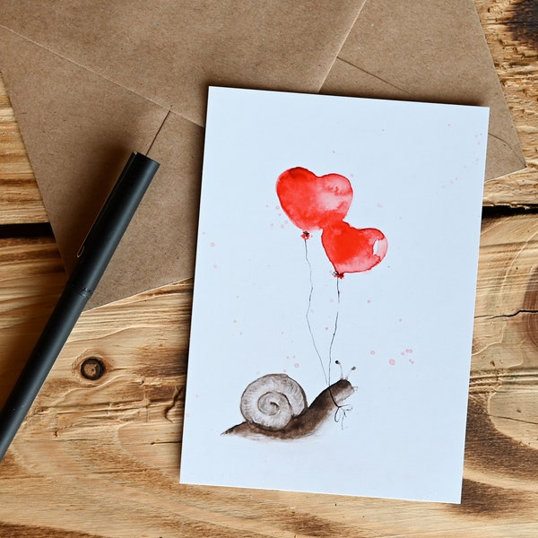 Postkarte "Schnecke"