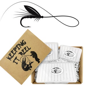 Fly Fishing Gift | Fisherman Gift | Man Fishing Gift | Fishing Gift For Him | Fishing Gift For Men | Salmon Trout Fly Box Set | Gift for dad