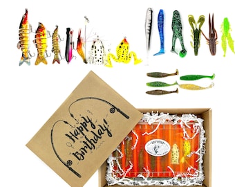 Birthday day gift for him | Gift for men who loves fishing | Tackle Box | Perfect Gift For Fisherman In Your Life | Custom Fishing Lure |