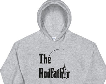 Le Rodfather Hoodie | | hoodie de pêche Cadeau de pêche pour les hommes | Papa Hotte de pêche | | hoodie de la fête des pères Drôle de pêche Hoodie | Pêcheur Hood