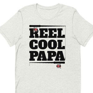 Reel Cool Papa | Vissen Papa Shirt | Cadeau voor visliefhebber | Fisherman Shirt | Vaderdag cadeau | Papa Fishing Shirt | Mannen vissen T-shirt