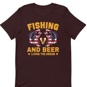 Fishing And Beer Shirt | Funny Beer Drinker Shirts | Fisherman Shirts | Gift For Dad | Gift For Him | Fishing Lovers Shirt| Fathers Day Gift
