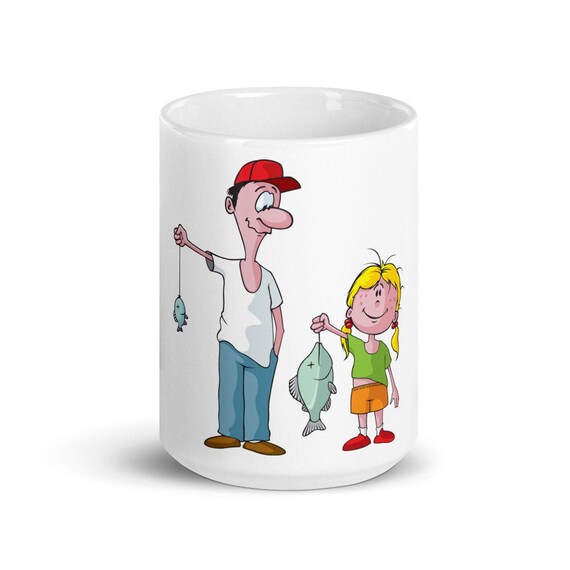 Dad Daughter Fishing Coffee Mug Funny Lovely Family Coffee Mug Best Gift  for Men Who Loves Fishing Fishing Gifts for Men I Fisher Gift -  Canada