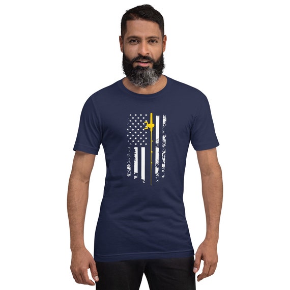 American Fishing Shirt USA Flag Fishing Theme Tshirt Best Gift for