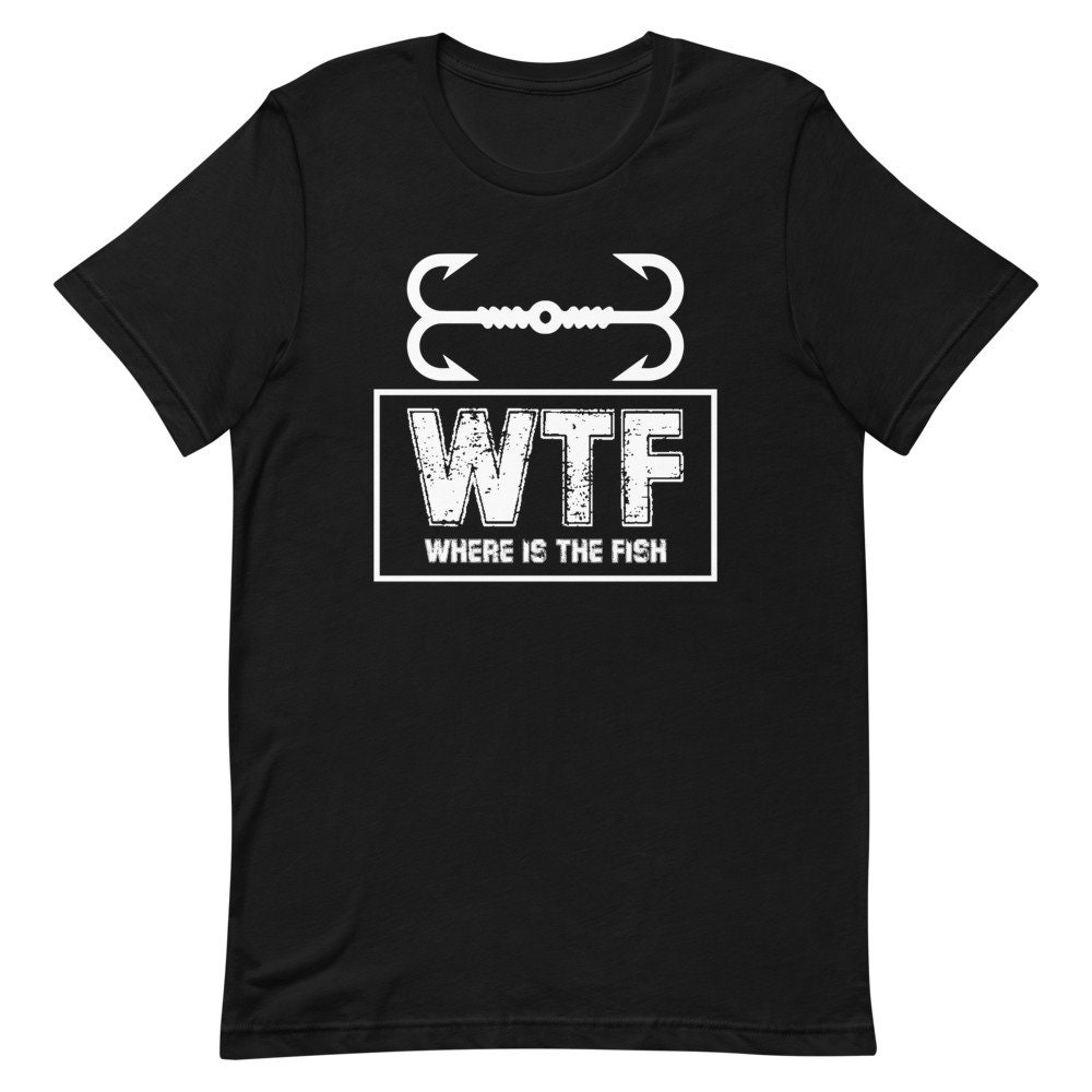 WTF Fishing Shirt Fishing Shirt for Men Funny Fishing T-shirt Fishing Tee  Gift for Men Gift for Him Fathers Day Gift Gift for Dad -  UK