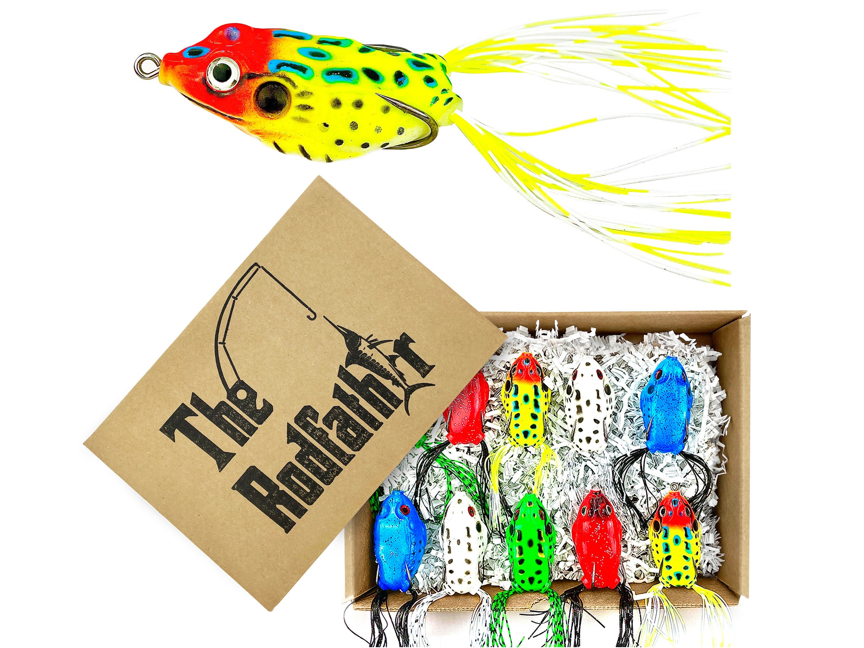 Gift for Him 10pc Fishing Frog Gift Set for an Heroic Fisherman