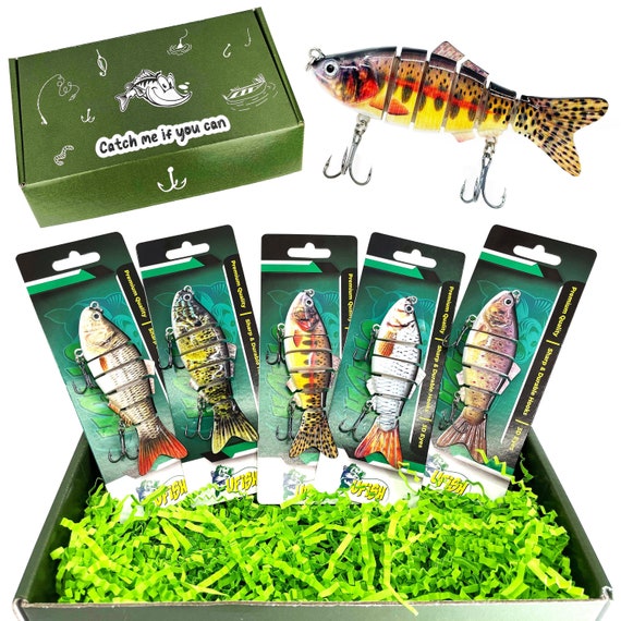 Gift for Dad 5pc Fishing Lure Gift Set Fishing Gifts for Men