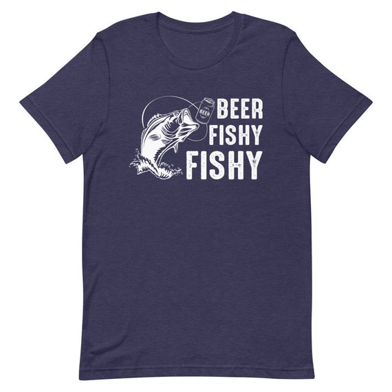 Beer Fishy Funny Fishing Tshirt Great Fishing Gift for Men Graphic