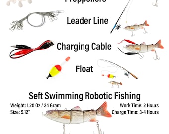 Fishing Gifts for Man Electronic Robotic Lure Personalized Fishing Gift  Gift for Bass Fisherman Fishing Gifts 