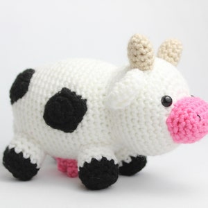 Cow Farm Animal Amigurumi Crochet Pattern - PDF Digital File Tutorial