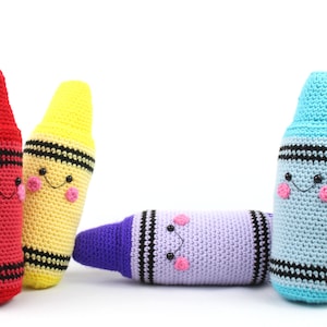 Crayon Amigurumi Crochet Pattern - PDF Digital File Tutorial