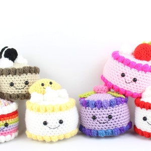 Cake Collection Amigurumi Food Crochet Pattern PDF Digital File Tutorial image 1