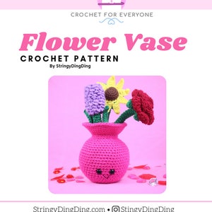 Flower Vase Amigurumi Crochet Pattern PDF Digital File Tutorial image 5