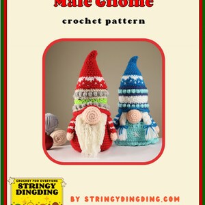 Gnome Gonk Amigurumi Christmas Crochet Pattern PDF Digital File Tutorial image 3