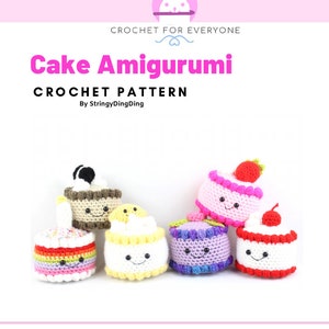 Cake Collection Amigurumi Food Crochet Pattern PDF Digital File Tutorial image 3