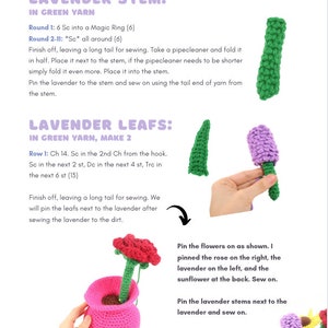 Flower Vase Amigurumi Crochet Pattern PDF Digital File Tutorial image 8