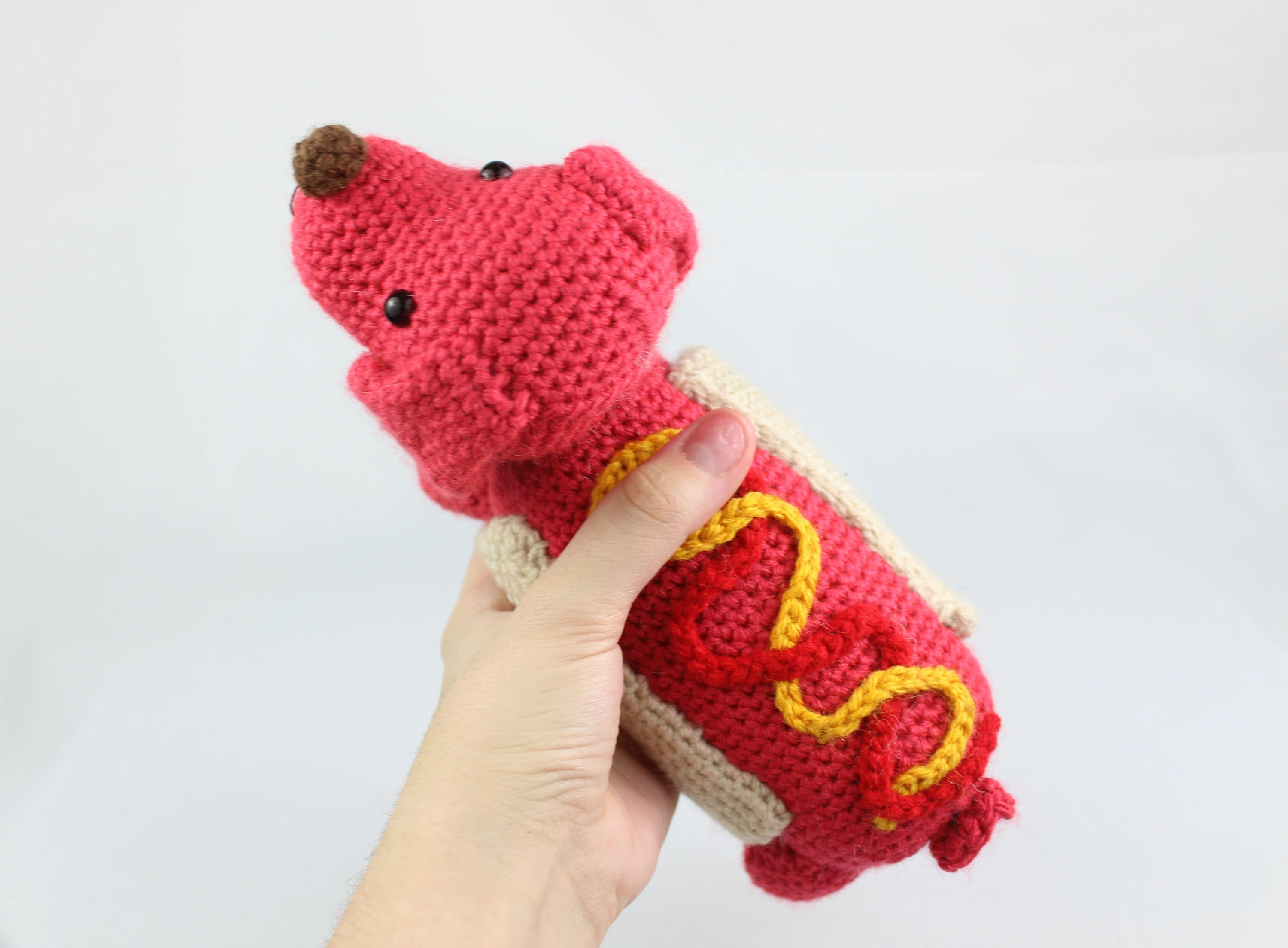 Hot Dog Weiner Dachshund Amigurumi Crochet Pattern PDF Etsy