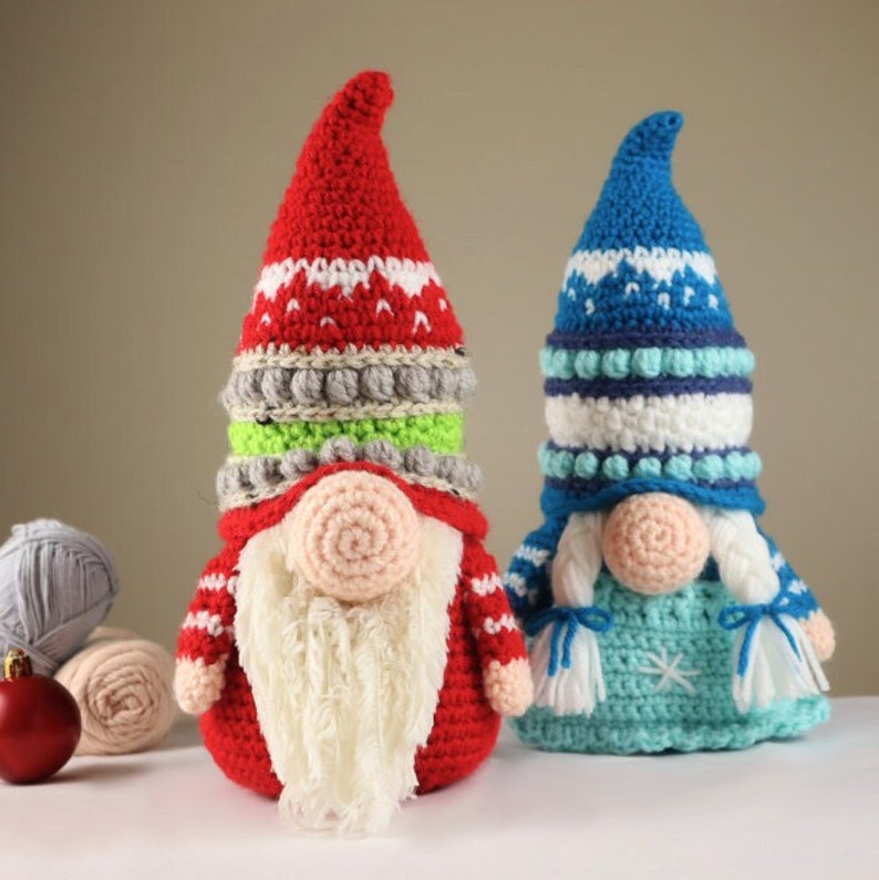 Gnome Gonk Amigurumi Christmas Crochet Pattern PDF Digital File Tutorial image 1