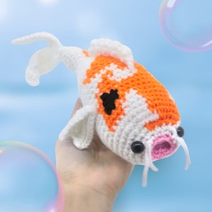 Koi Fisch Amigurumi Häkelanleitung - PDF Anleitung für digitale Dateien