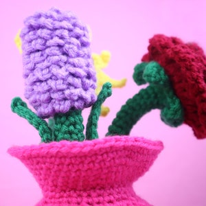 Flower Vase Amigurumi Crochet Pattern PDF Digital File Tutorial image 3