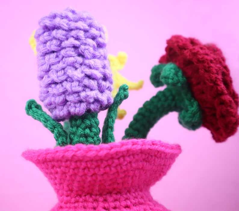 Flower Vase Amigurumi Crochet Pattern PDF Digital File Tutorial image 3