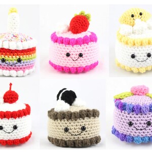 Cake Collection Amigurumi Food Crochet Pattern PDF Digital File Tutorial image 2