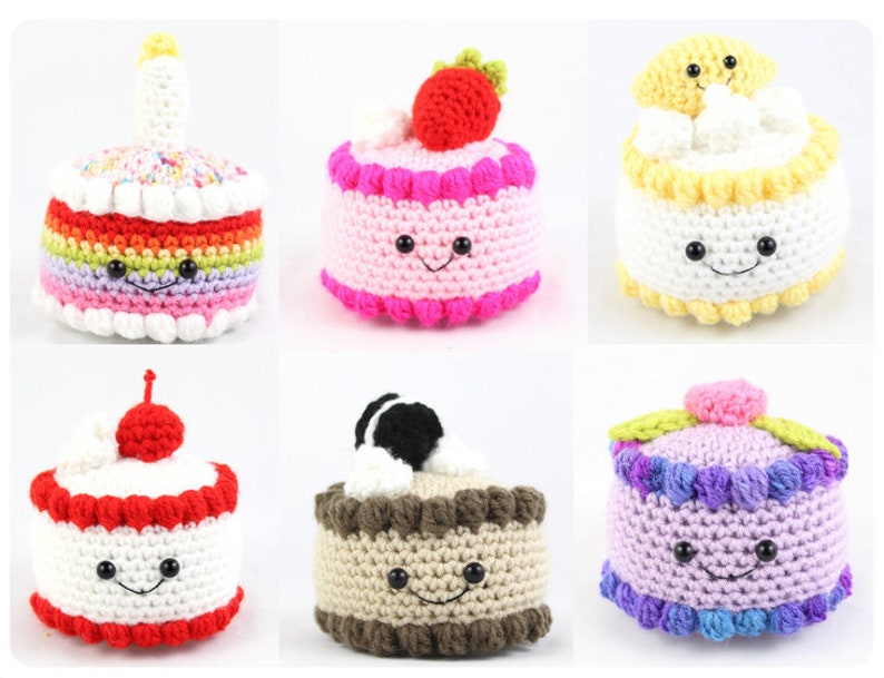 Cake Collection Amigurumi Food Crochet Pattern PDF Digital File Tutorial image 2