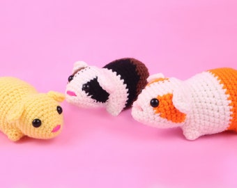 Guinea Pig / Hamster Amigurumi Crochet Pattern - PDF Digital File Tutorial