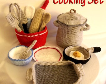 Cooking Kitchen Play Set Crochet Pattern