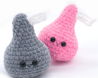 Chocolate Kisses Candy Food Amigurumi Valentines Day Crochet Pattern - PDF Digital File Tutorial